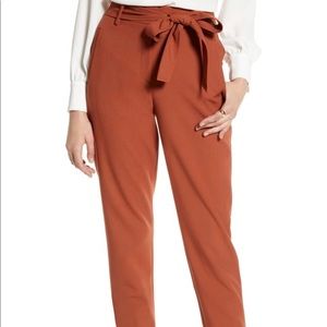 Halogen Tie Waist Twill Ankle Pant